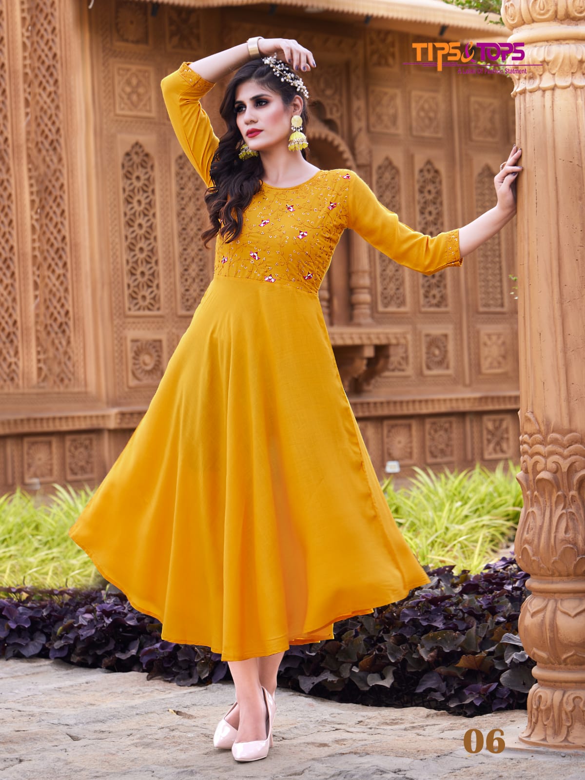 MANNAT Latest Designer Fancy Wear Rayon Kurti Collection